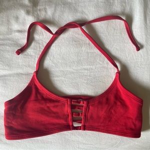 Red Midori Bikini Top